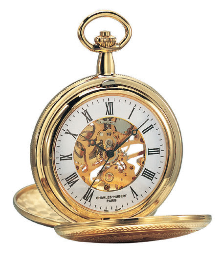 Shield Premium Mechanical Pocket Watch - Gold