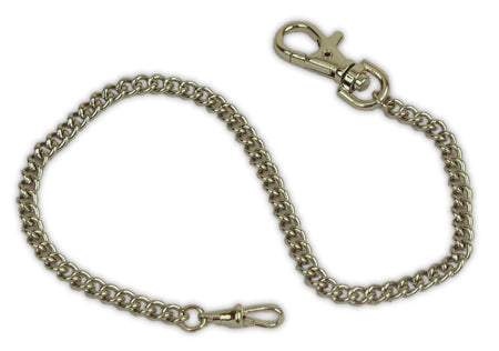 Premium Silver Tone Gentlemans Watch Chain