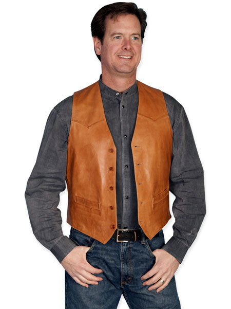 Western Single Point Vest - Ranch Tan