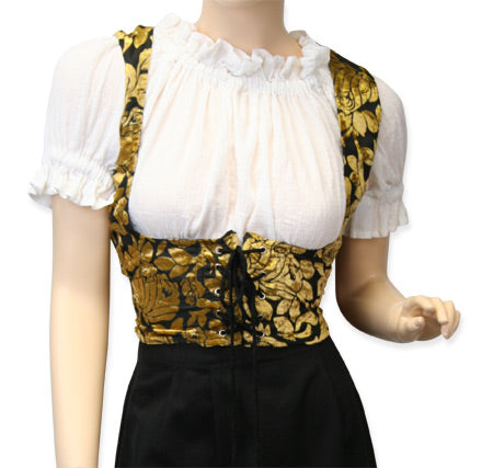 Domenica Underbust Bodice - Gold/Black