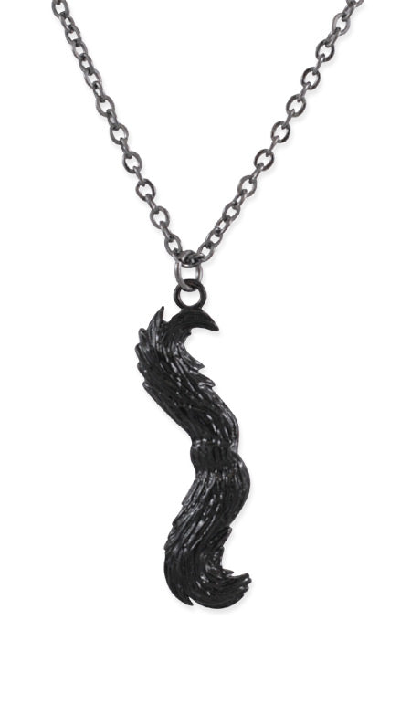 Mustachio Charm Necklace - Black