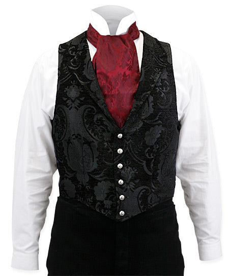 Aristocrat Printed Vest - Black Tapestry