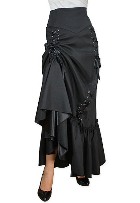 Marguerite Ruched Skirt - Black