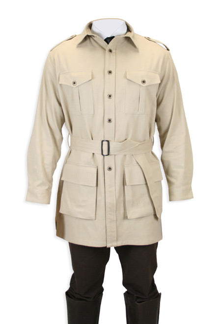 Deluxe Safari Bush Jacket - Khaki