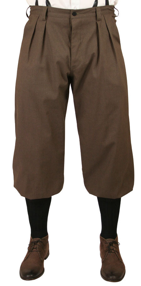 Mens Knickers - Brown Twill