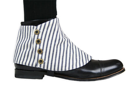 Premium Mens Button Spats - Summerhill Stripe