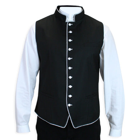 Buckingham Vest - Black/White