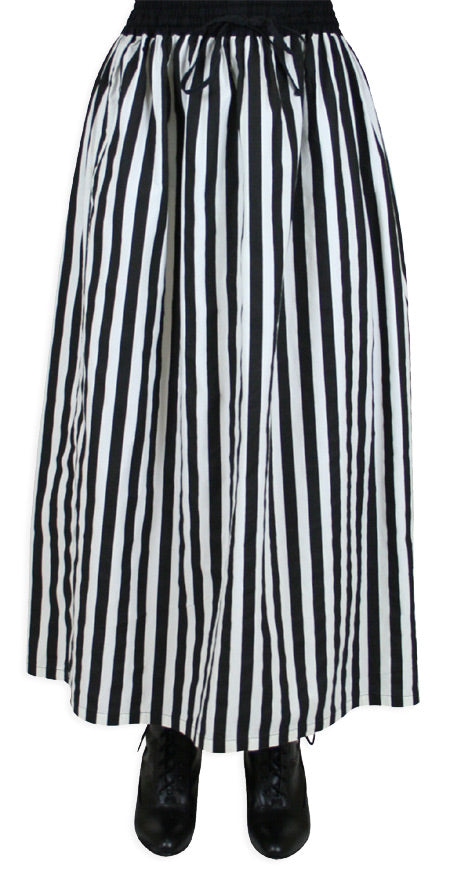 Lydia Striped Skirt - Black/White
