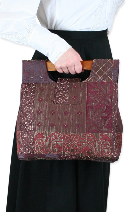 Small Carpetbag - Wine Paisley