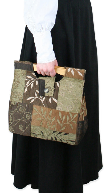 Small Carpetbag - Brown Leaf