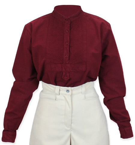 Ladies Essential Work Shirt - Burgundy