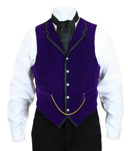 Bonaventure Vest - Purple Velvet