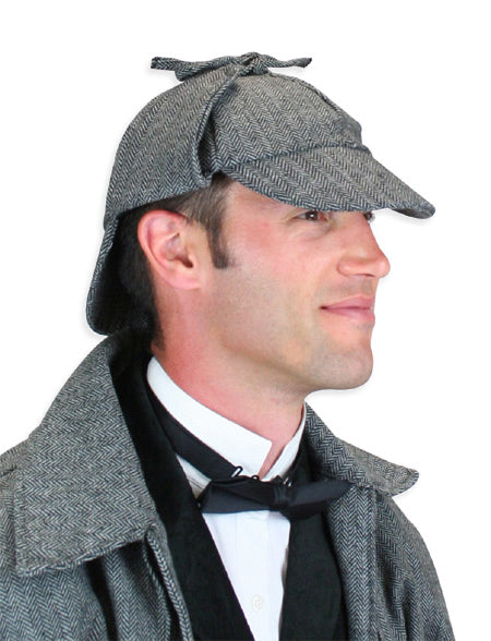 Baskerville Deerstalker Hat - Gray