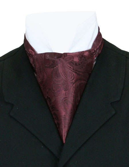 Opulent Paisley Ascot - Wine