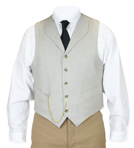 DeWitt Linen Vest - Oatmeal