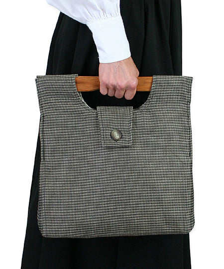 Small Carpetbag - Black Tweed