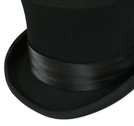 Hat Band - Black Satin
