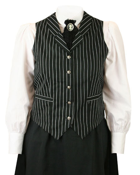 Ladies Henderson Vest - Black/White