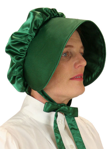 Satin Bonnet - Emerald