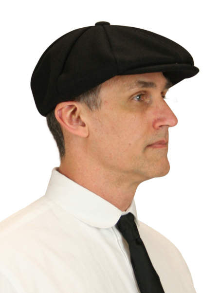 Wool Applejack Cap - Black