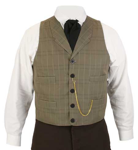 Upton Vest - Taupe Plaid
