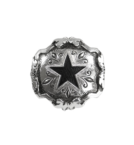 Concho Scarf Slide - Stamped Star
