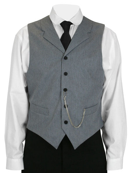 Callahan Dress Vest - Steel Gray