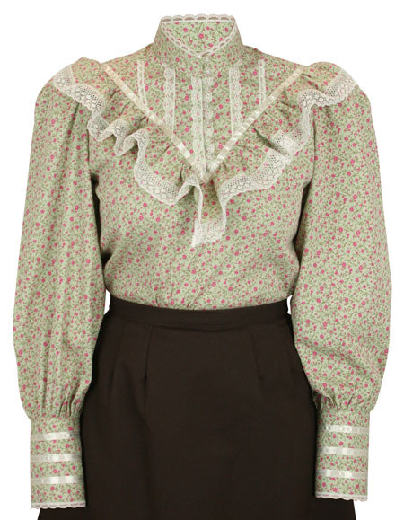 Weddington Blouse - Sage Floral