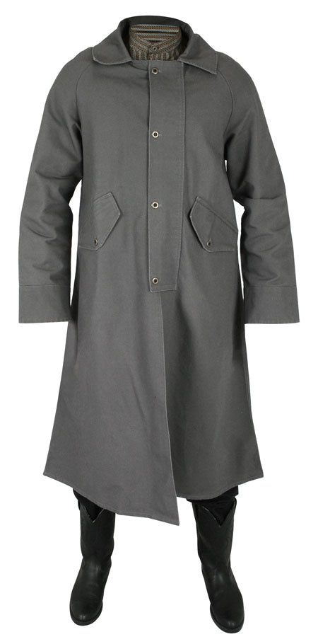 Classic Canvas Duster - Gray