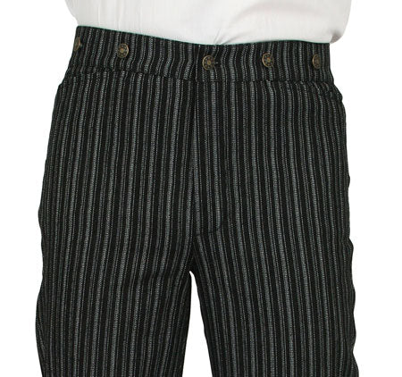 Dixon Striped Trousers - Black/White