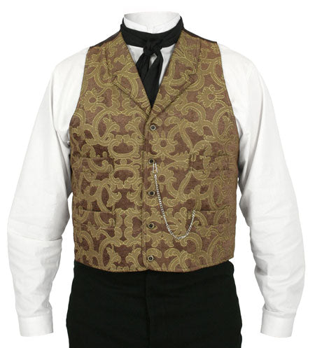 Versailles Vest - Brown Tapestry