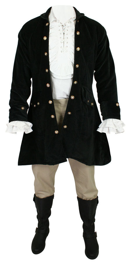 Rogue Pirate Coat - Black