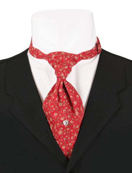 Cotton Teck Tie - Red Calico