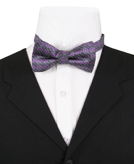 Men's Bow Tie - Purple Floral