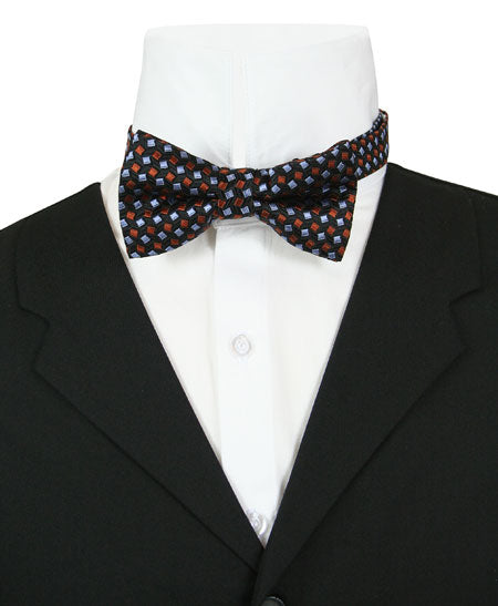 Mens Bow Tie - Black Squares