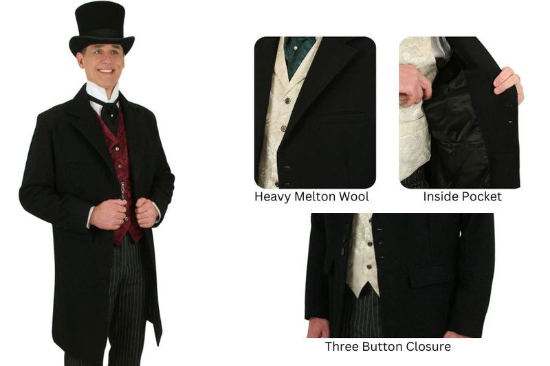 100% Wool Frock Coat