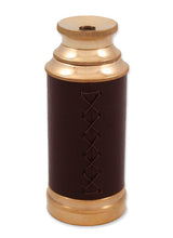 6 inch Brass Telescope with Leather Trim