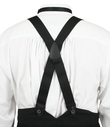 Elastic X-Back Braces - Black – Historical Emporium