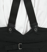 Black Elastic X-Back Braces (Long)