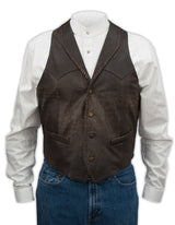 Trailrider Vest - Buffed Calf Leather - Brown