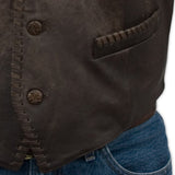 Trailrider Vest - Buffed Calf Leather - Brown