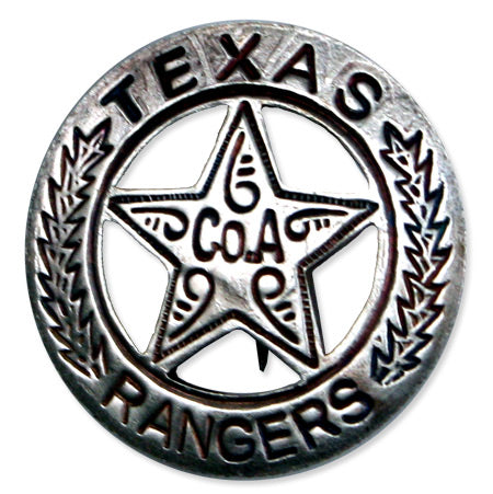 Old West Badge - Texas Ranger, Co. A