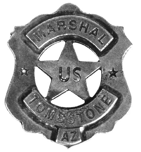 Old West Badge - Tombstone AZ U.S. Marshall – Historical Emporium