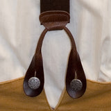 Brown Elastic Y-Back Braces (Long)