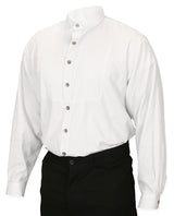 Sinclair Edwardian Club Collar Shirt - White