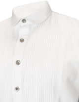 Sinclair Edwardian Club Collar Shirt - White