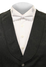 Deluxe Satin Bow Tie - White