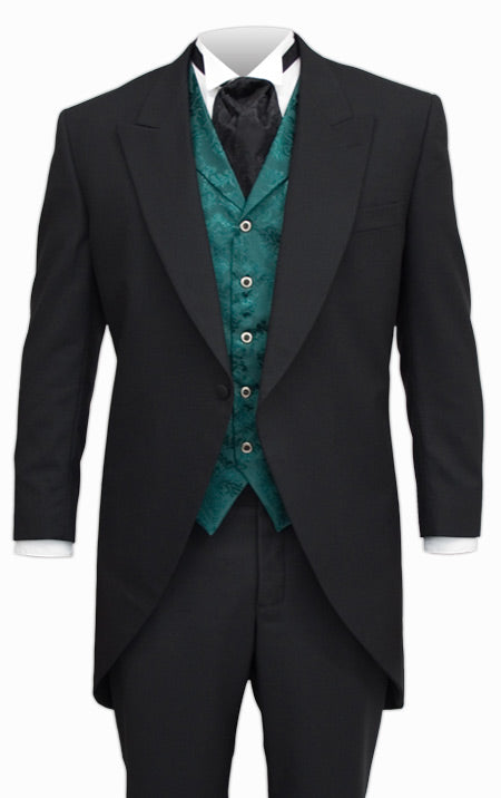 Victorian Cutaway Morning Coat - Black