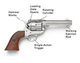 1873 Colt Peacemaker Pistol Replica - Nickel