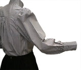 Pinstripe Blouse - Black/White